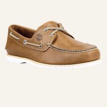 Мокасины топсайдеры мужские цвет кокос Men's Timberland Men's Classic 2-Eye Boat Shoes-1