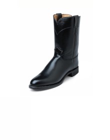 ковбойские сапоги Justin Men's Black Calfskin Classic Roper Boots
