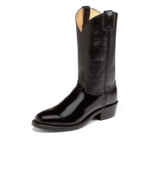 Ковбойские сапоги Justin Men's Black Calfskin