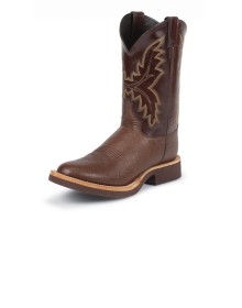 мужские-ковбойские-сапоги-justin-mens-brown-smooth-ostrich-exotic-boots-сделано-в-сша-1
