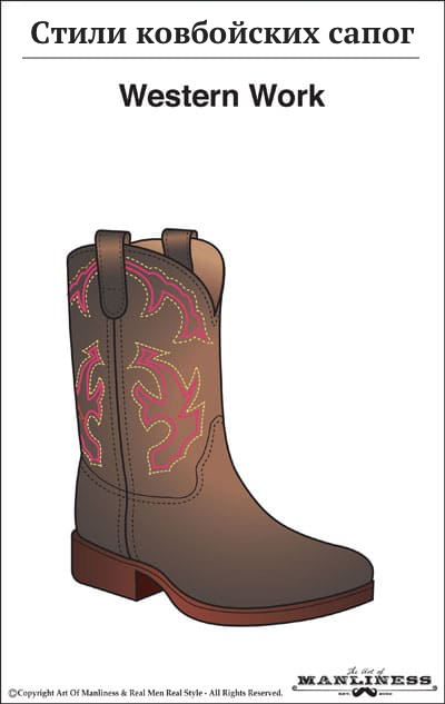 Ковбойские сапоги Western Work